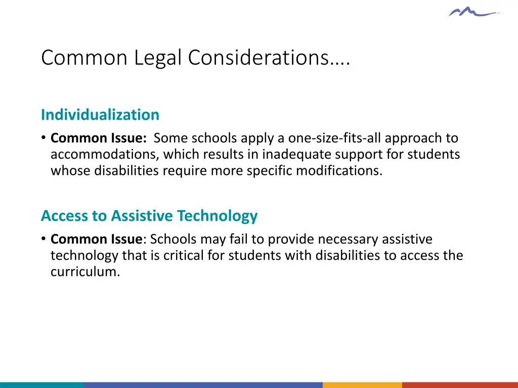 common legal considerations