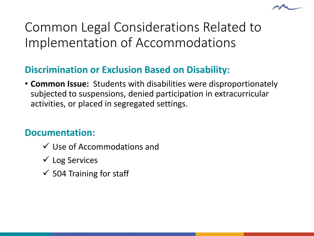 common legal considerations related