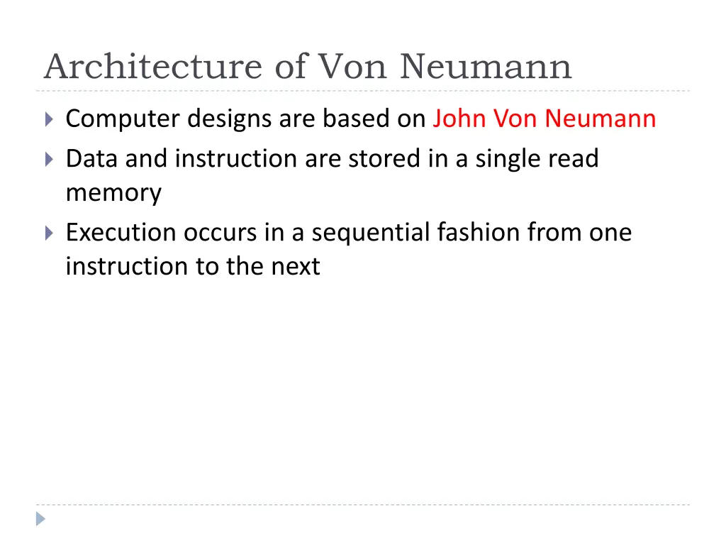 architecture of von neumann