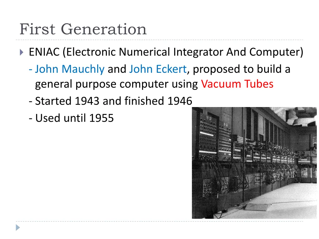 first generation 1