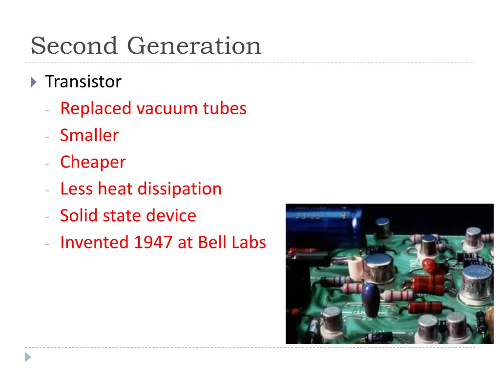 second generation
