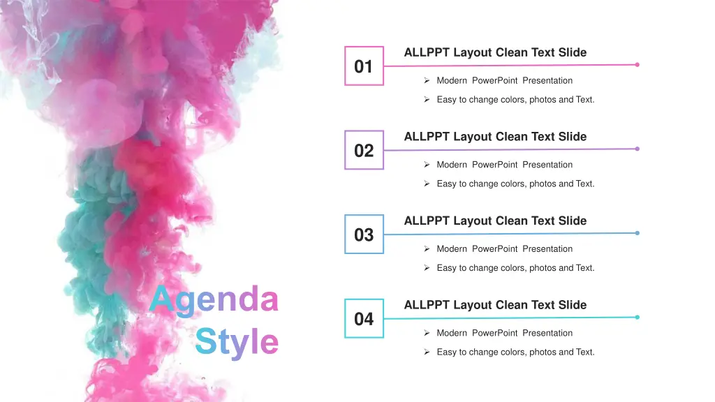 allppt layout clean text slide