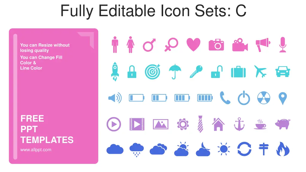 fully editable icon sets c