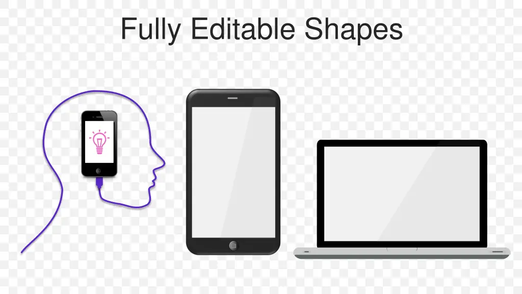 fully editable shapes