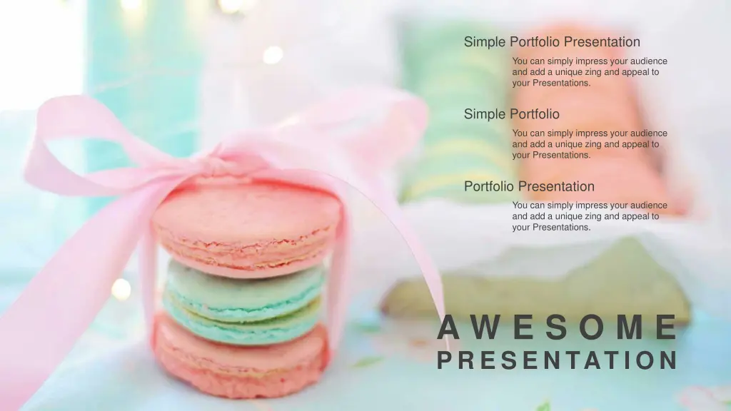 simple portfolio presentation