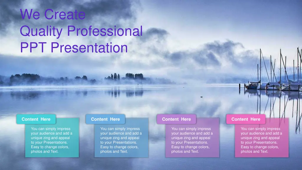we create quality professional ppt presentation