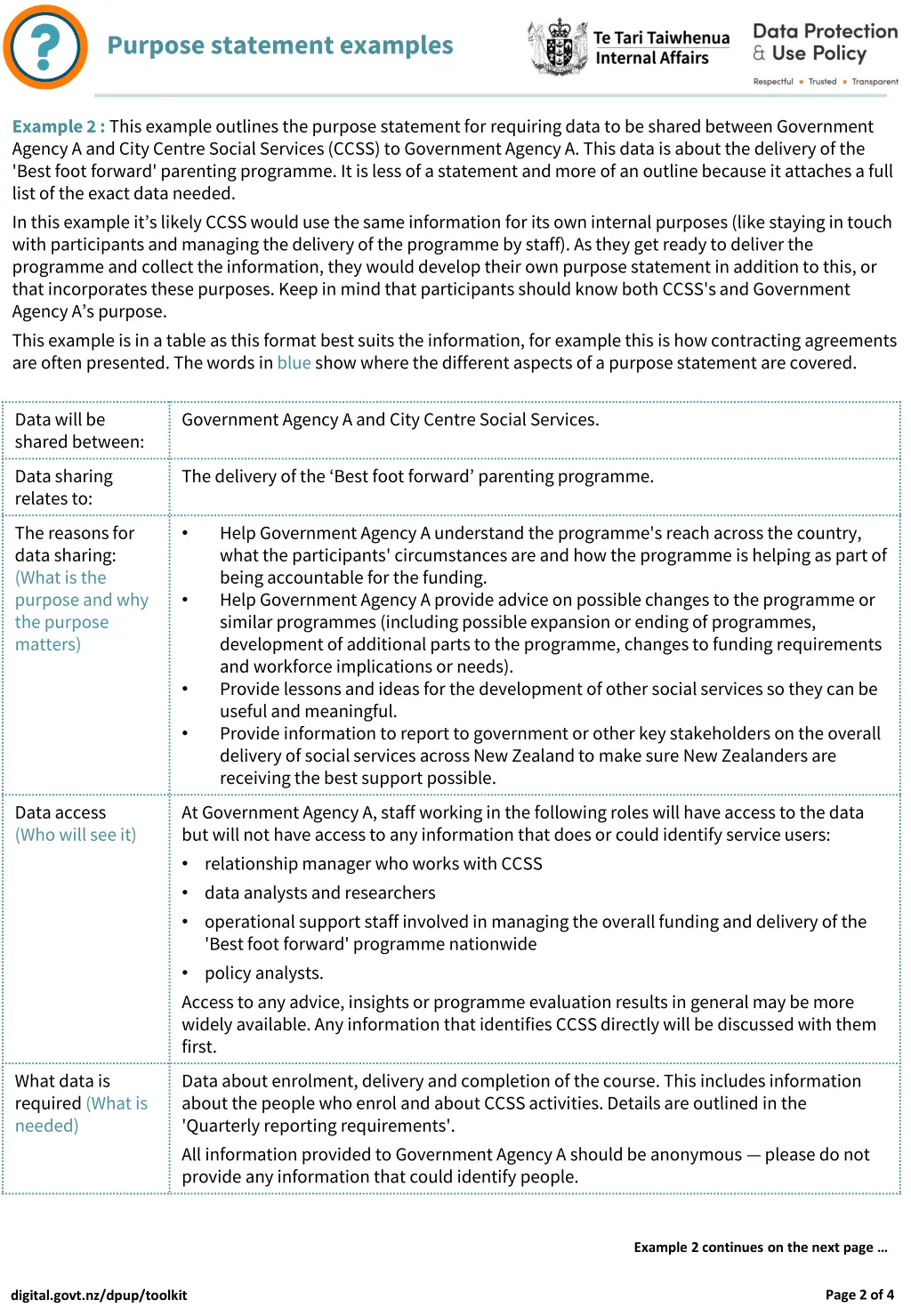 purpose statement examples 1