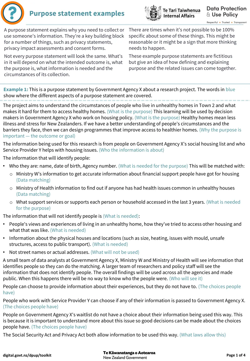 purpose statement examples