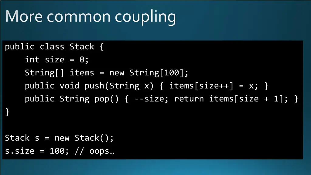 more common coupling