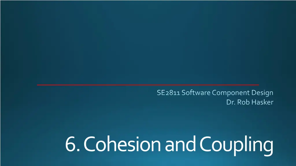 se2811 software component design