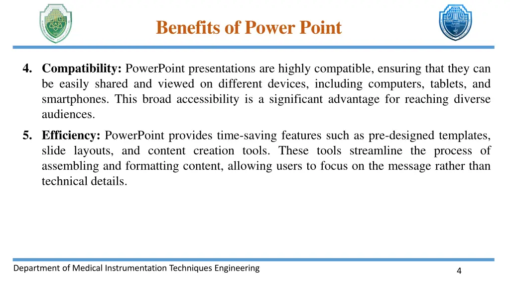 benefits of power point 1