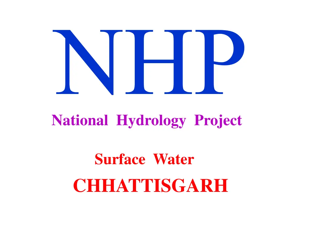 national hydrology project