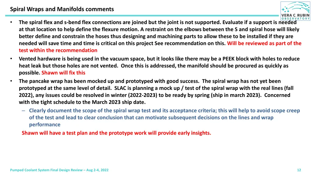 spiral wraps and manifolds comments