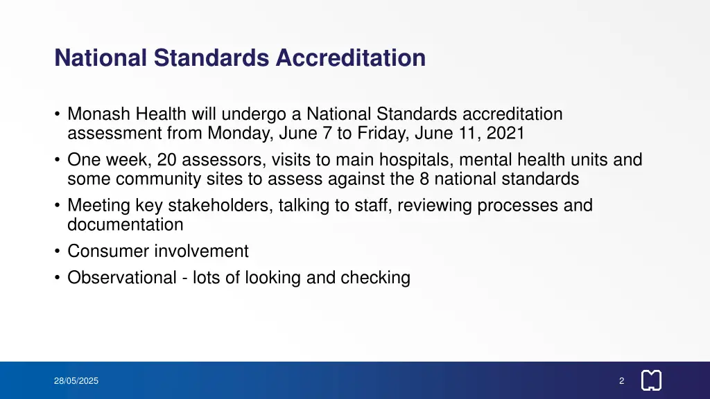 national standards accreditation