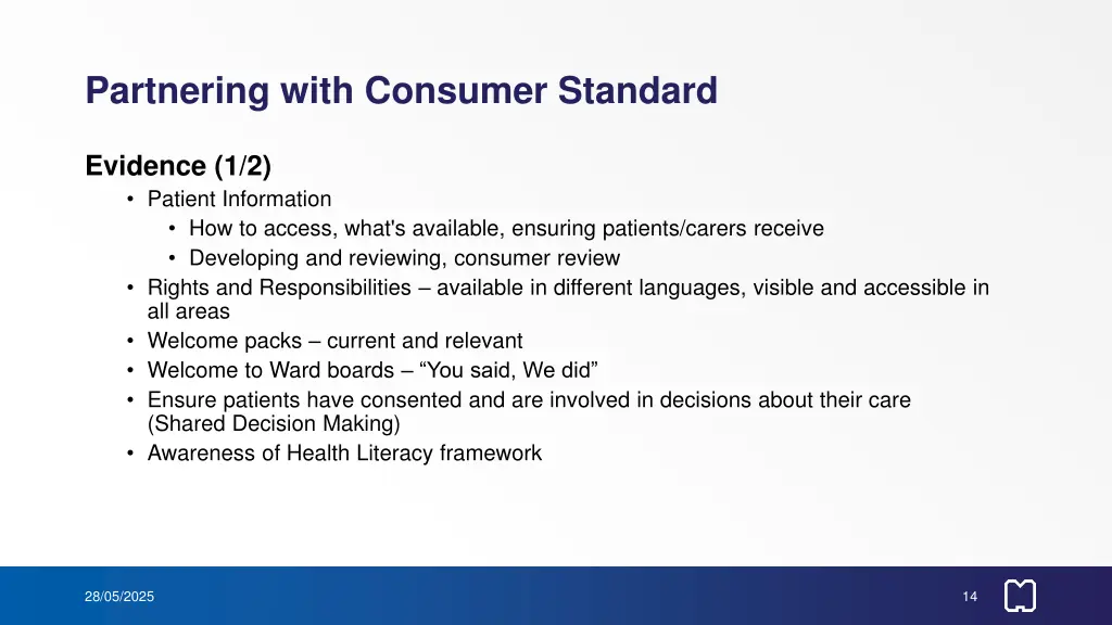 partnering with consumer standard