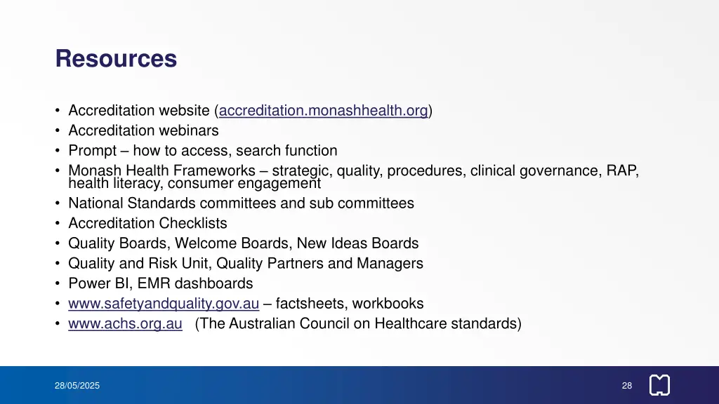 resources
