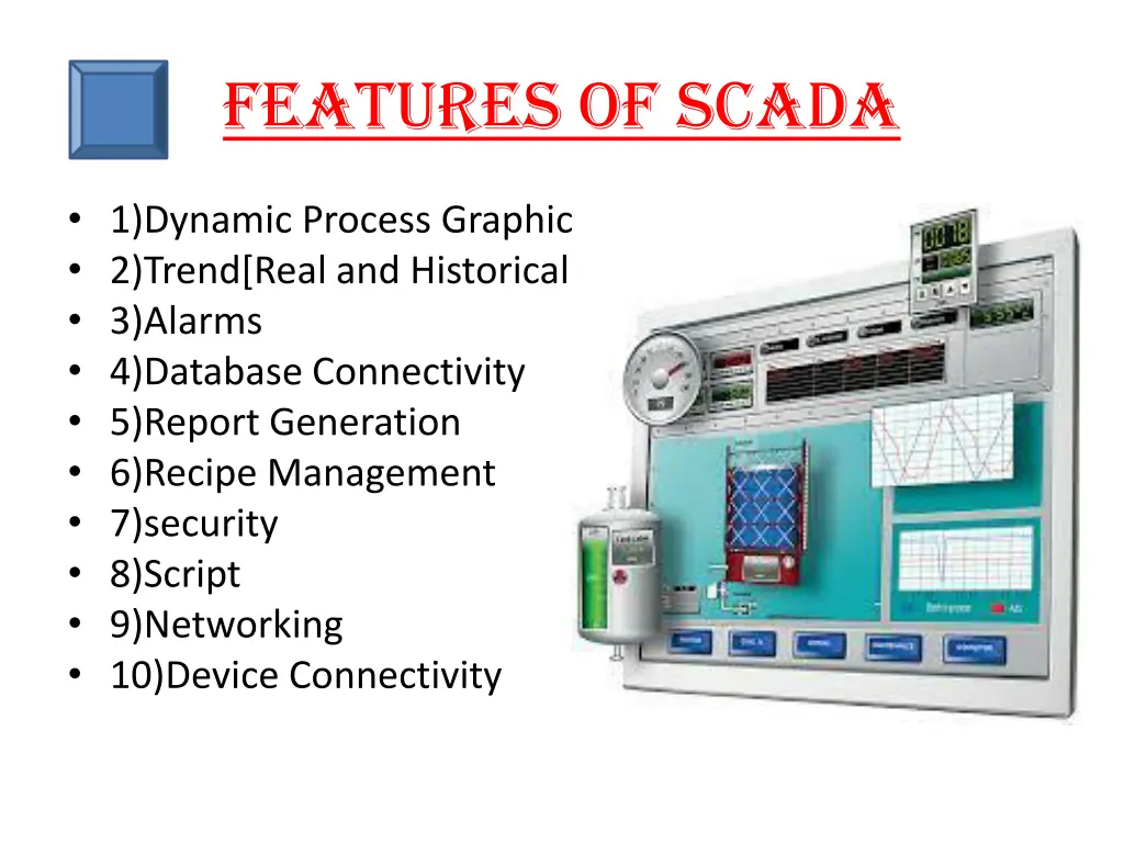 features of scada