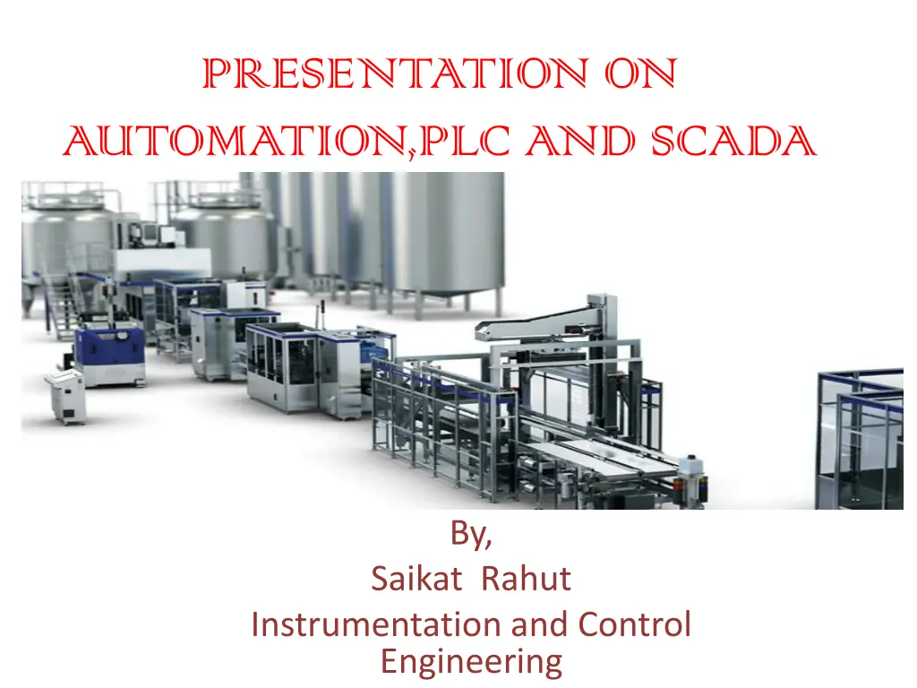 presentation on automation plc and scada