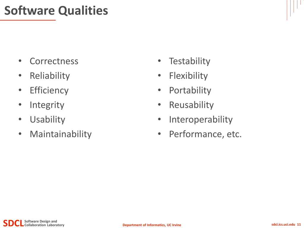software qualities