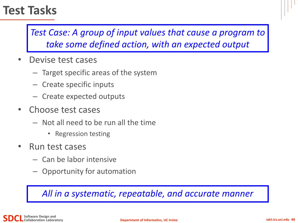 test tasks