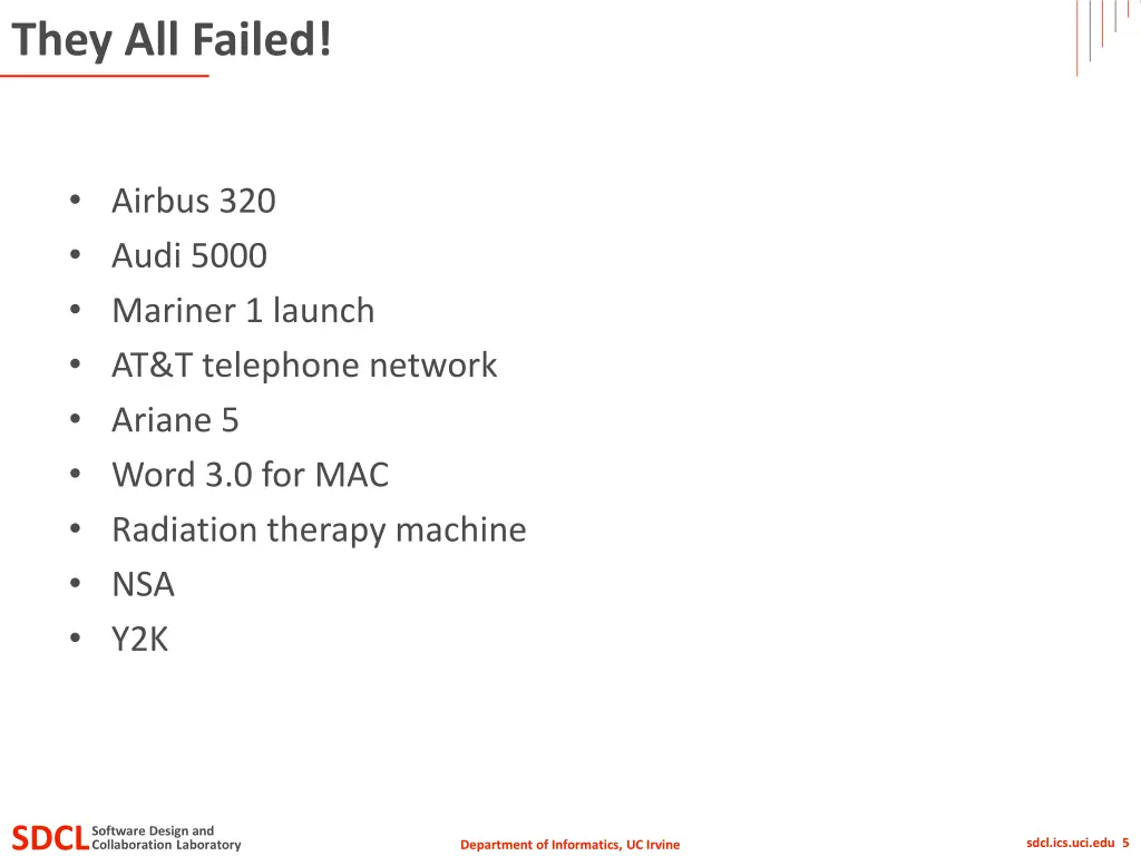 they all failed