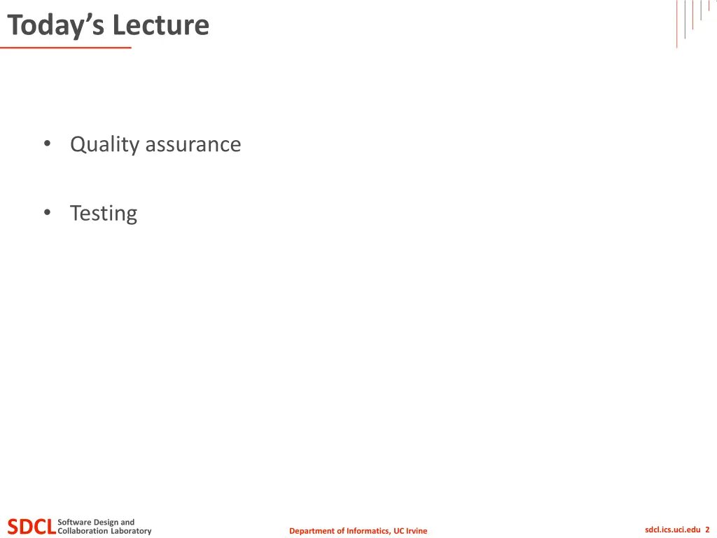 today s lecture