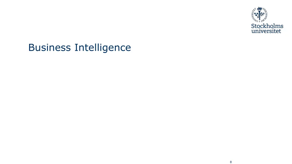 business intelligence