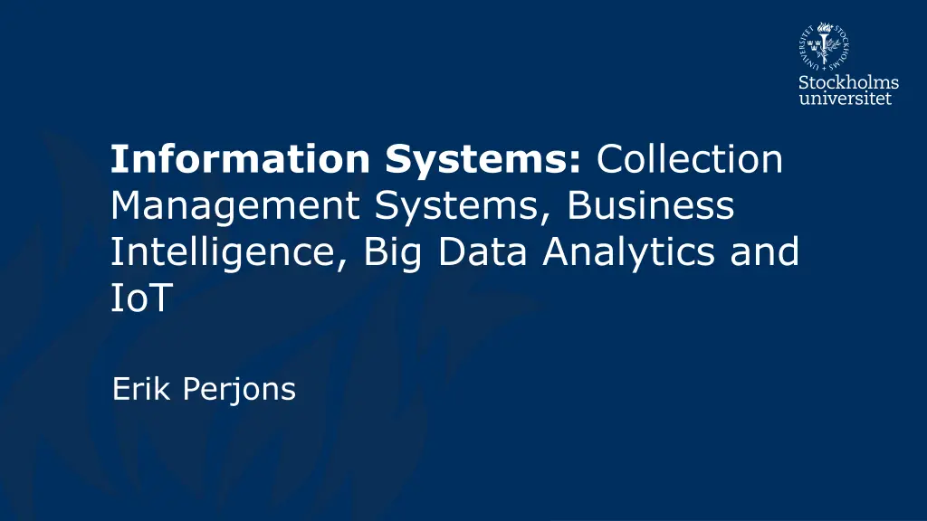 information systems collection management systems