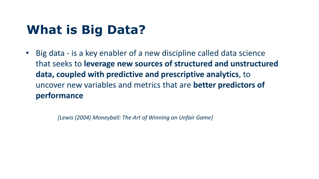 what is big data