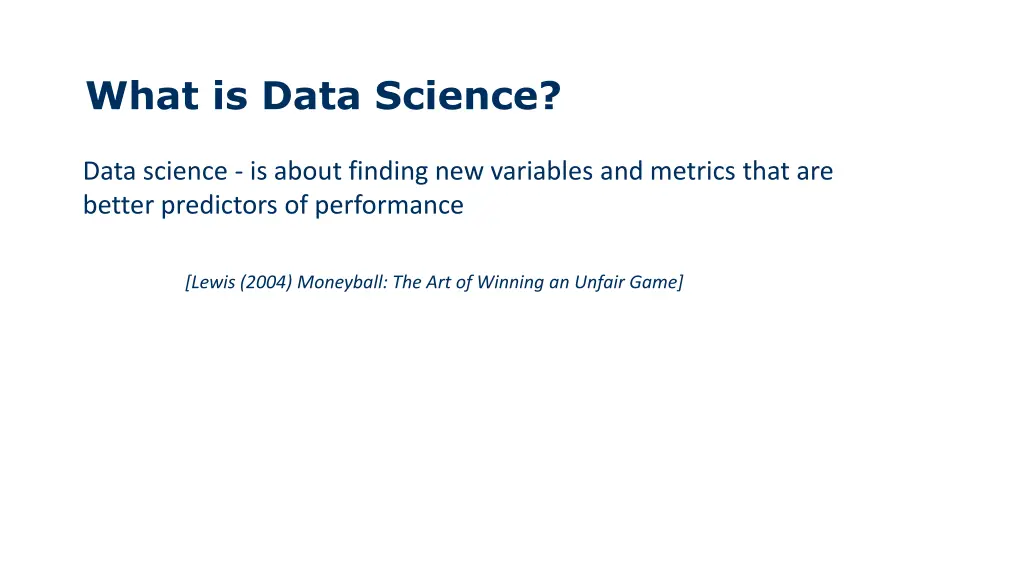 what is data science