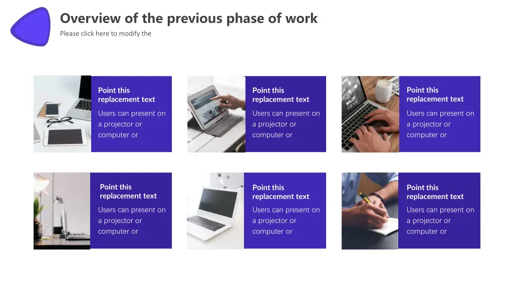 overview of the previous phase of work 2