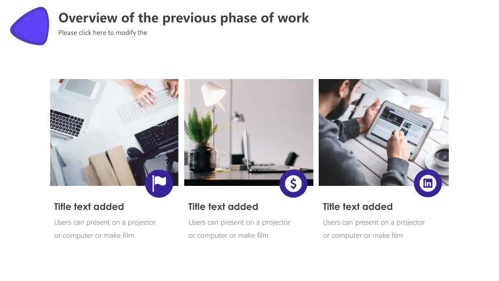 overview of the previous phase of work 4