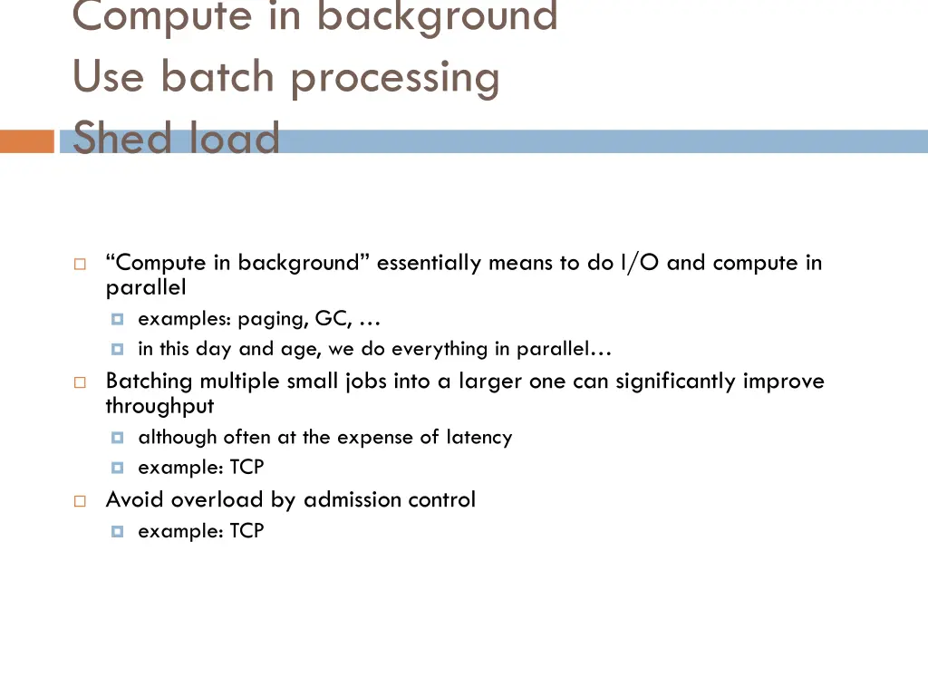 compute in background use batch processing shed