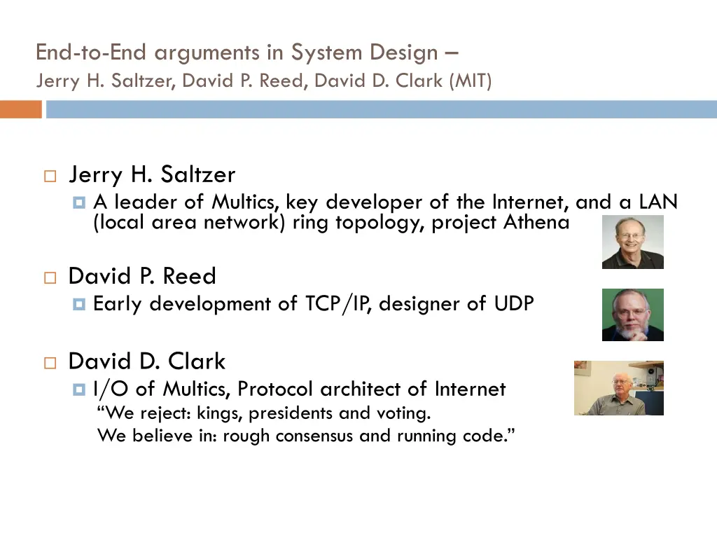 end to end arguments in system design jerry
