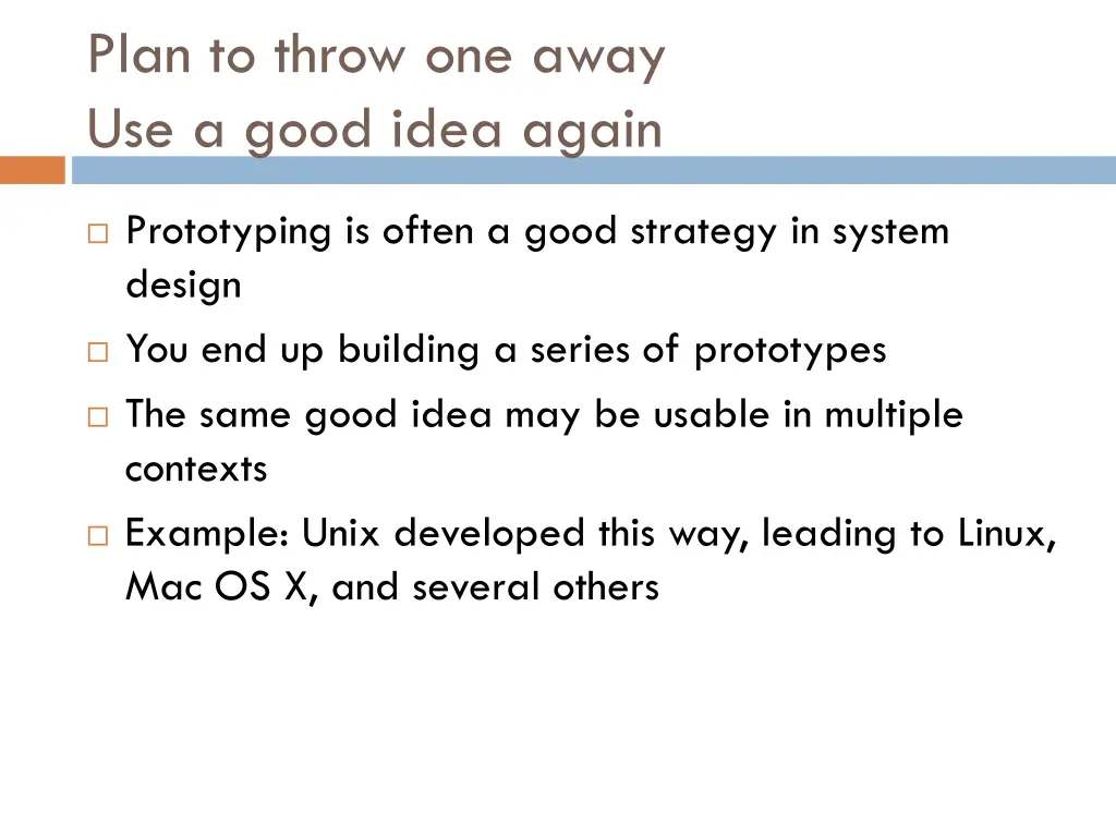 plan to throw one away use a good idea again