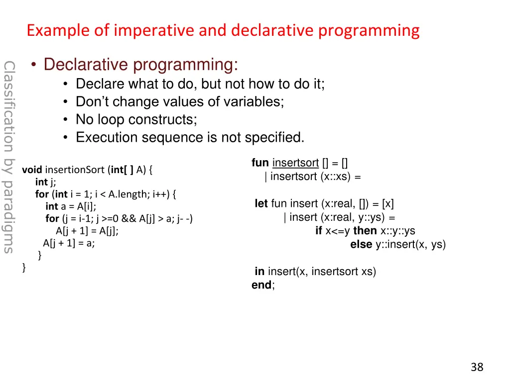 example of imperative and declarative programming