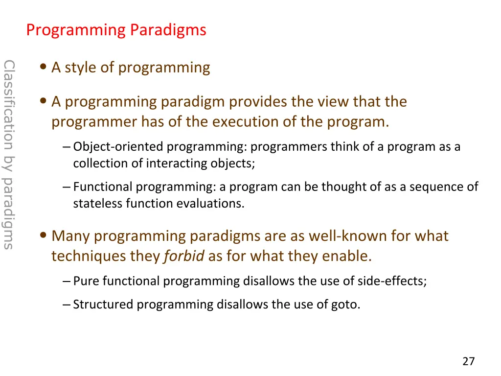 programming paradigms