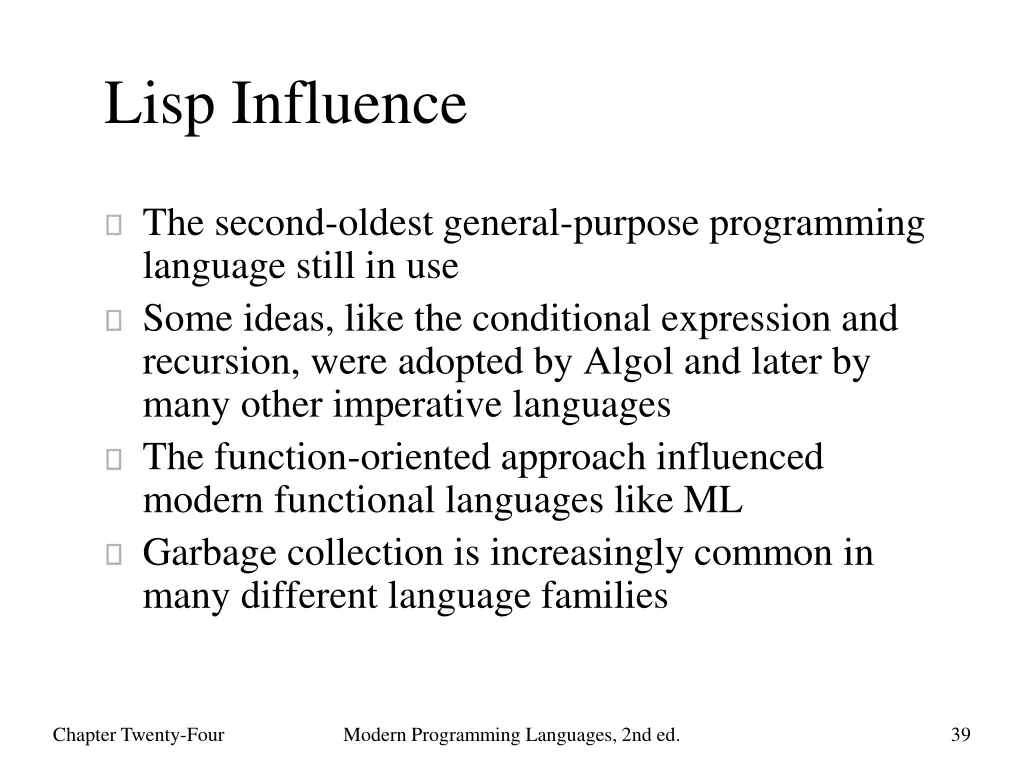 lisp influence