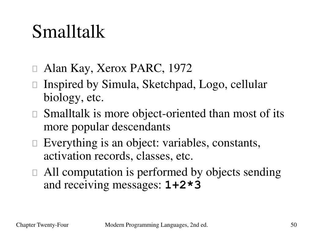 smalltalk