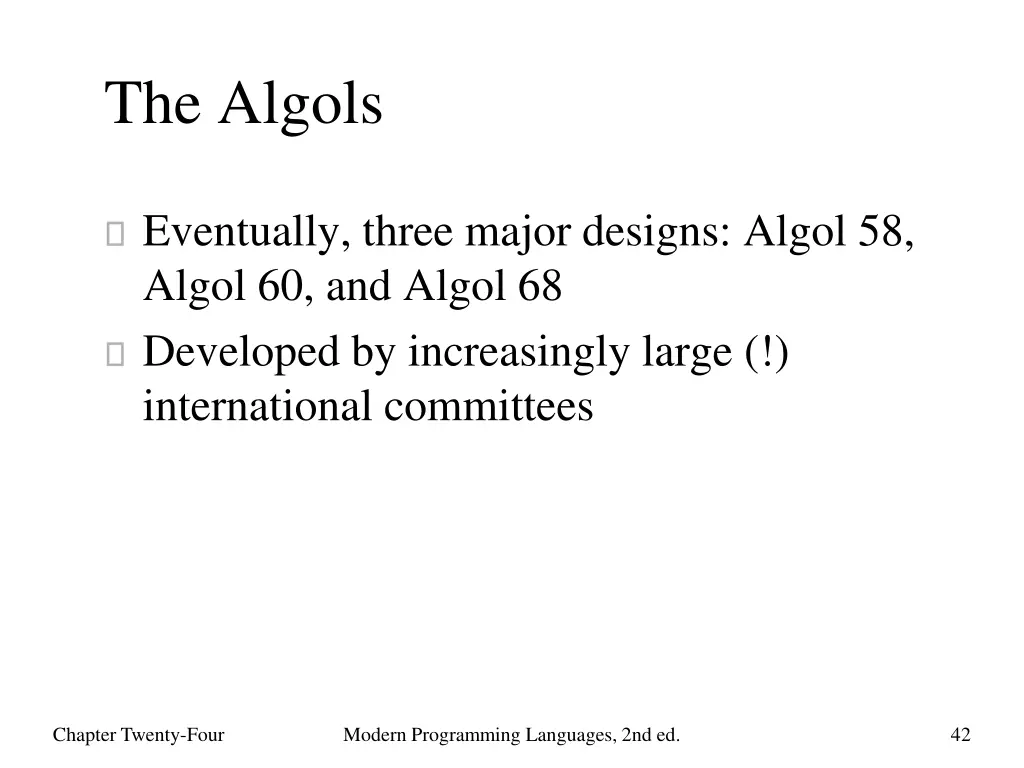 the algols