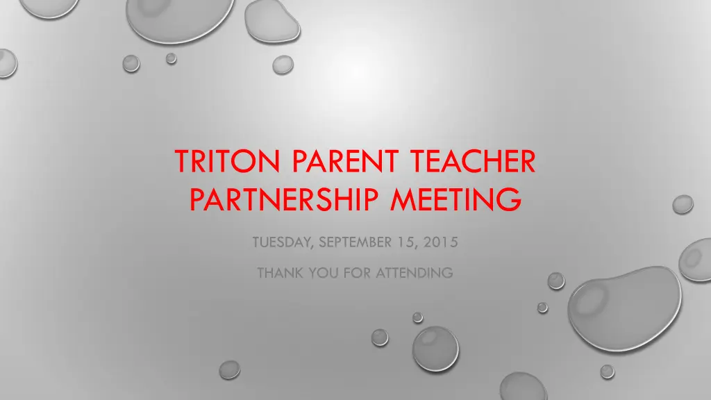triton parent teacher partnership meeting