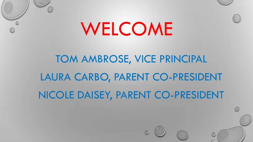 welcome