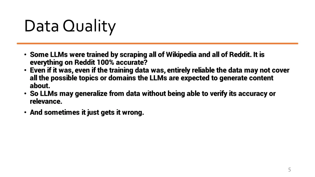 data quality