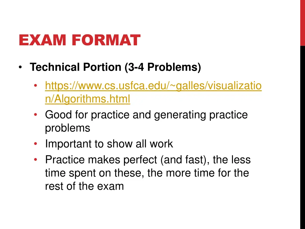 exam format 6