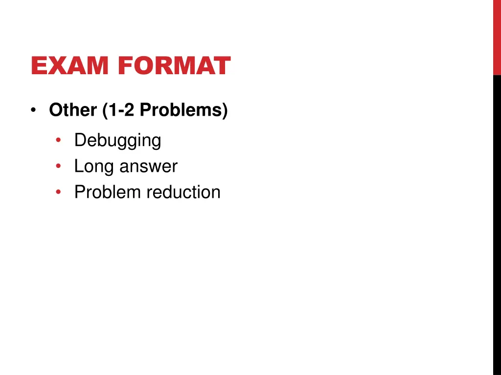 exam format 8