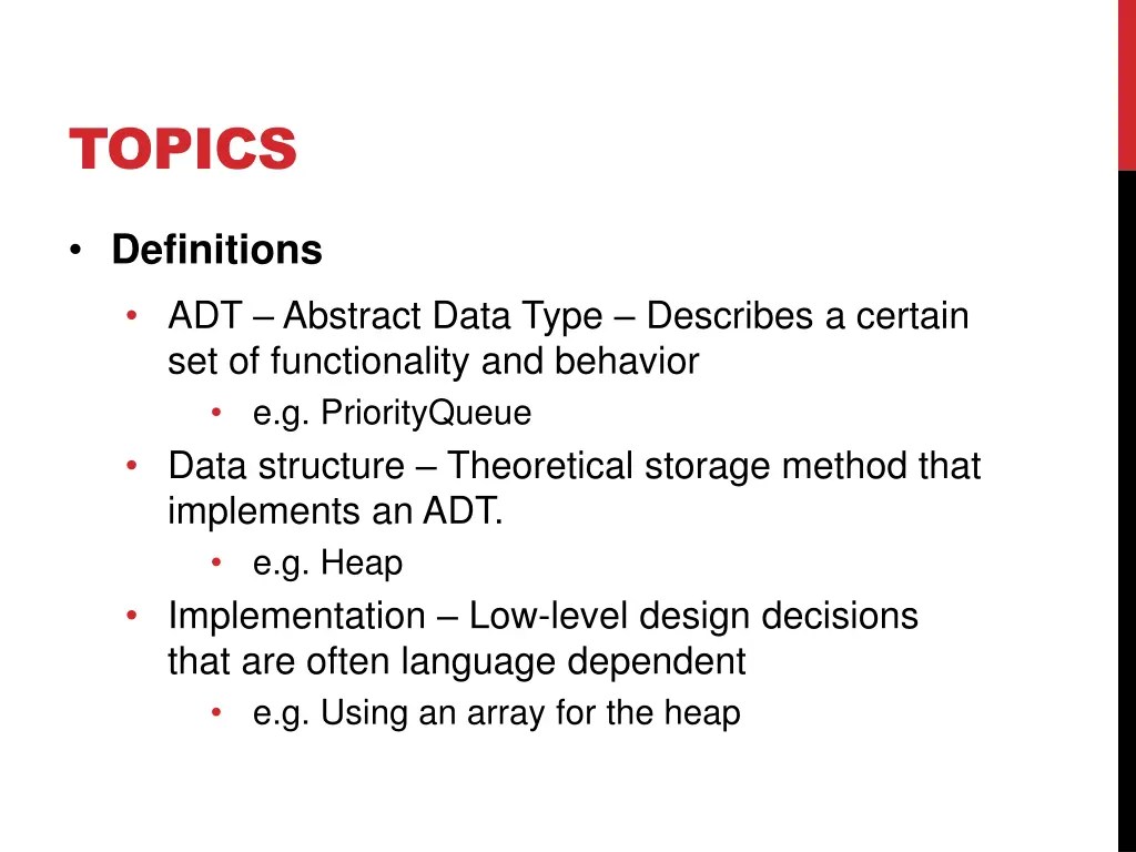 topics