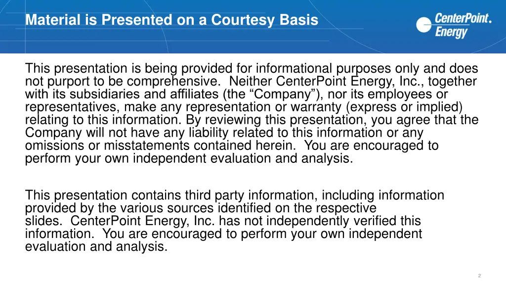 material is presented on a courtesy basis