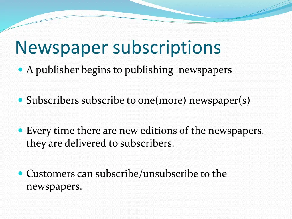 newspaper subscriptions