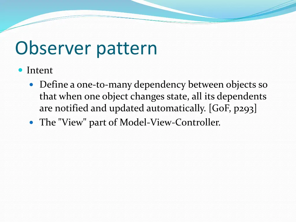 observer pattern