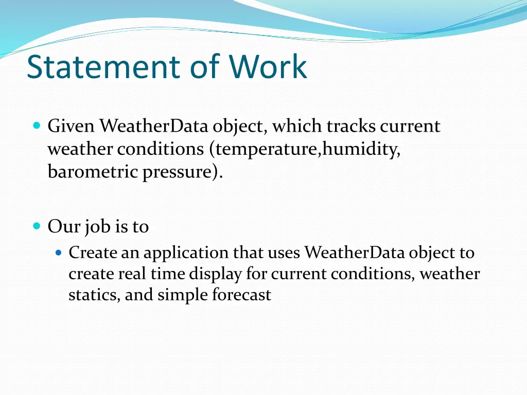 statement of work